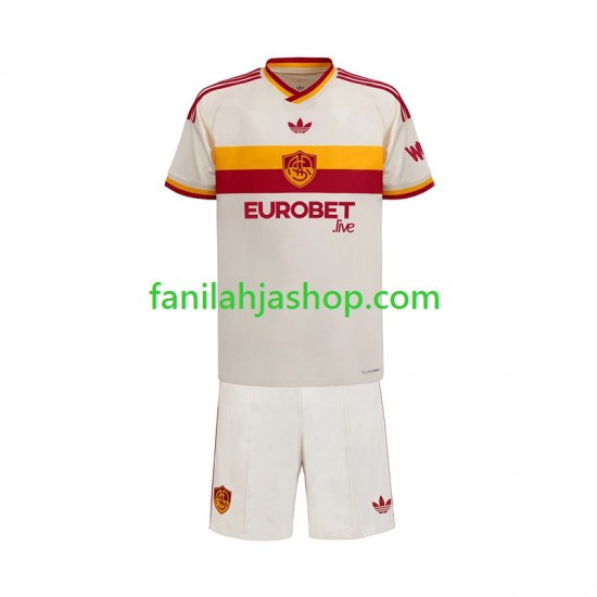 AS Roma Pelipaidat Vieraspelipaita 2026-2027 Lyhythihainen ,Lapset