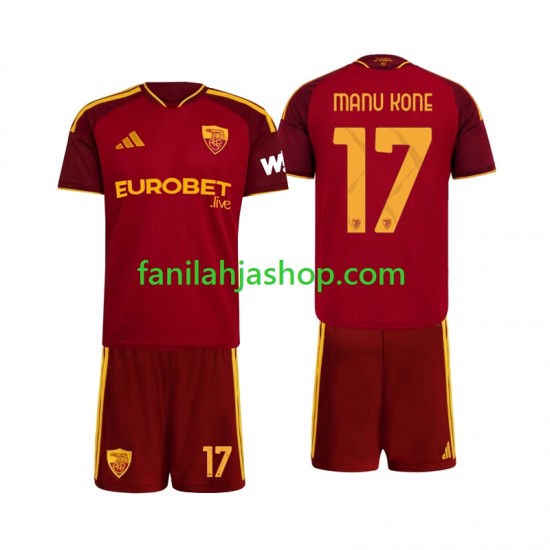 AS Roma Pelipaidat Manu Kone 17 Kotipelipaita 2026-2027 Lyhythihainen ,Lapset