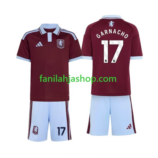 Aston Villa Pelipaidat Alejandro Garnacho 17 Kotipelipaita 2026-2027 Lyhythihainen ,Lapset