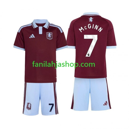 Aston Villa Pelipaidat John McGinn 7 Kotipelipaita 2026-2027 Lyhythihainen ,Lapset