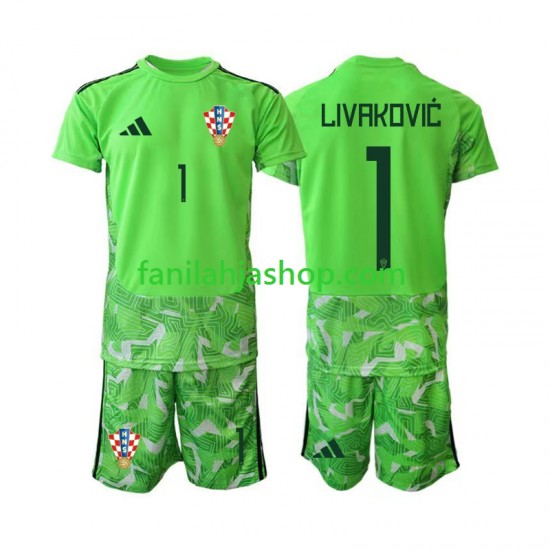 Kroatia Pelipaidat Dominik Livakovic 25 Maalivahdin Kotipelipaita 2026-2027 Lyhythihainen ,Lapset