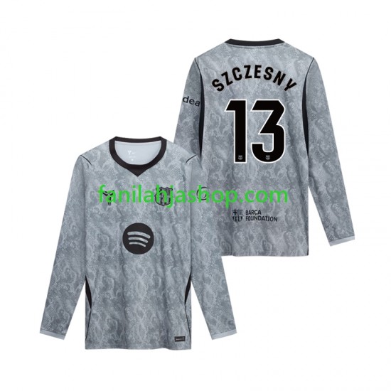 FC Barcelona Pelipaidat Wojciech Szczesny 13 Maalivahdin Vieraspelipaita 2026-2027 Pitkähihainen ,Miehet