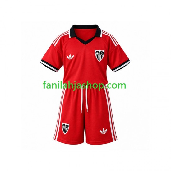 Sevilla FC Pelipaidat Retro Kotipelipaita 2026-2027 Lyhythihainen ,Lapset