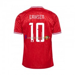 Tanska Pelipaidat Eriksen 10 Kotipelipaita Euro 2024 Lyhythihainen ,Miehet