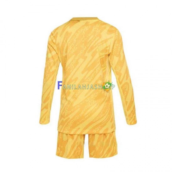 Ranska Pelipaidat Maalivahdin Kotipelipaita Euro 2024 Pitkähihainen ,Lapset