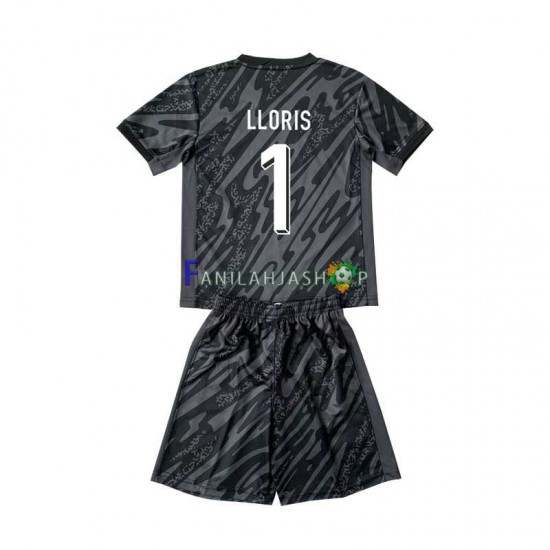 Ranska Pelipaidat Hugo Lloris 1 Maalivahdin Vieraspelipaita Euro 2024 Lyhythihainen ,Lapset