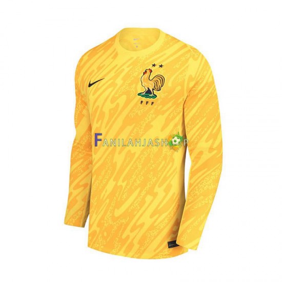 Ranska Pelipaidat Maalivahdin Kotipelipaita Euro 2024 Lyhythihainen ,Miehet