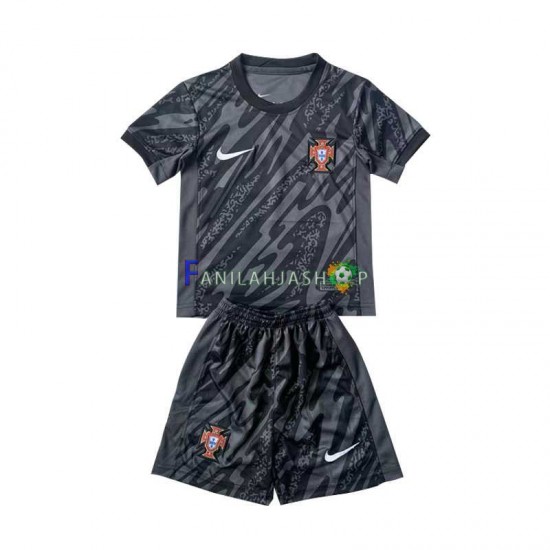 Portugali Pelipaidat Maalivahdin Vieraspelipaita Euro 2024 Lyhythihainen ,Lapset