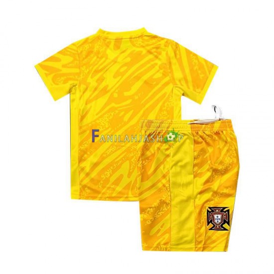 Portugali Pelipaidat Maalivahdin Kotipelipaita Euro 2024 Lyhythihainen ,Lapset