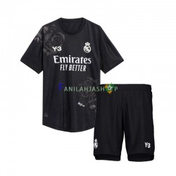 Real Madrid Pelipaidat Y3 Maalivahdin Neljäspelipaita 2023-2024 Lyhythihainen ,Lapset