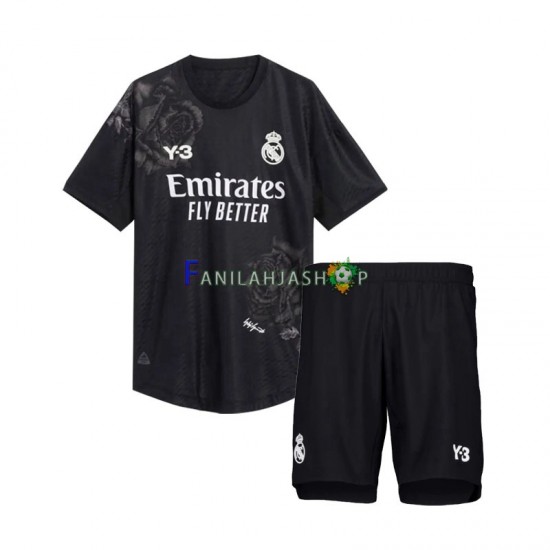 Real Madrid Pelipaidat Y3 Maalivahdin Neljäspelipaita 2023-2024 Lyhythihainen ,Lapset