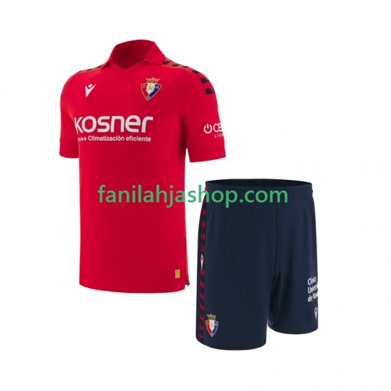 CA Osasuna Pelipaidat Kotipelipaita 2025-2026 Lyhythihainen ,Lapset