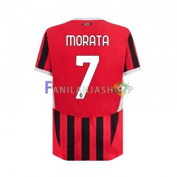 AC Milan Pelipaidat Alvaro Morata 7 Kotipelipaita 2024-2025 Lyhythihainen ,Miehet
