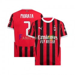 AC Milan Pelipaidat UCL Font MORATA 7 Kotipelipaita 2024-2025 Lyhythihainen ,Miehet