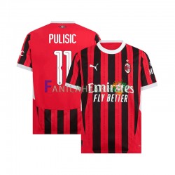 AC Milan Pelipaidat UCL Font PULISIC 11 Kotipelipaita 2024-2025 Lyhythihainen ,Miehet