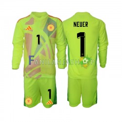 Saksa Pelipaidat Manuel Neuer 1 Euro Maalivahdin Vieraspelipaita 2024 Pitkähihainen ,Lapset