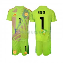 Saksa Pelipaidat Manuel Neuer 1 Euro Maalivahdin Vieraspelipaita 2024 Lyhythihainen ,Lapset