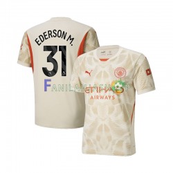 Manchester City Pelipaidat Ederson Moraes 31 Maalivahdin Kolmaspelipaita 2024-2025 Lyhythihainen ,Miehet