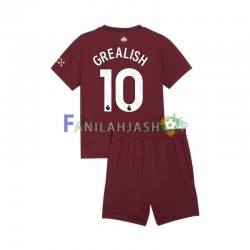 Manchester City Pelipaidat Jack Grealish 10 Kolmaspelipaita 2024-2025 Lyhythihainen ,Lapset