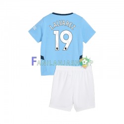 Manchester City Pelipaidat Julian Alvarez 19 Kotipelipaita 2024-2025 Lyhythihainen ,Lapset