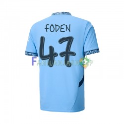 Manchester City Pelipaidat UCL Font FODEN 47 Kotipelipaita 2024-2025 Lyhythihainen ,Miehet