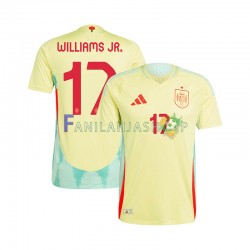 Espanja Pelipaidat WILLIAMS JR 17 Euro Vieraspelipaita 2024 Lyhythihainen ,Miehet