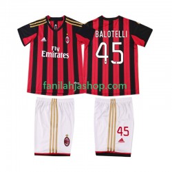 AC Milan Pelipaidat BALOTELL 45 2013 2014 Retro Kotipelipaita Lyhythihainen ,Lapset