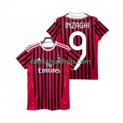 AC Milan Pelipaidat INZAGHI 9 2012 Retro Kotipelipaita 2011 Lyhythihainen ,Miehet
