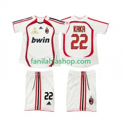 AC Milan Pelipaidat KAKA 22 2007 Retro Vieraspelipaita 2006 Lyhythihainen ,Lapset