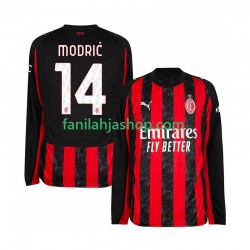 AC Milan Pelipaidat Modrić Luca 14 Kotipelipaita 2025-2026 Pitkähihainen ,Miehet