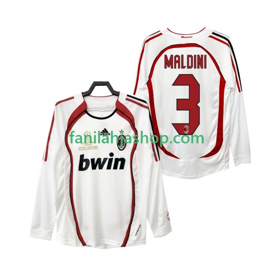 AC Milan Pelipaidat MALDINI 3 2007 Retro Vieraspelipaita 2006 Pitkähihainen ,Miehet