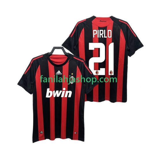 AC Milan Pelipaidat RIRLO 21 2009 Retro Kotipelipaita 2008 Lyhythihainen ,Miehet