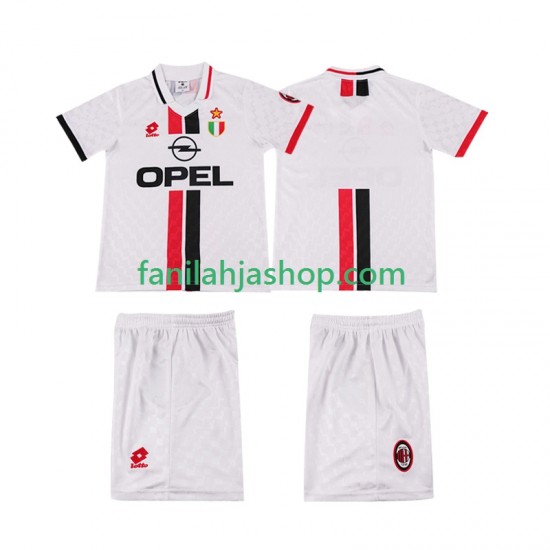 AC Milan Pelipaidat 1996 1997 Retro Vieraspelipaita Lyhythihainen ,Lapset