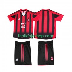 AC Milan Pelipaidat 2005 Retro Kotipelipaita 2004 Lyhythihainen ,Lapset