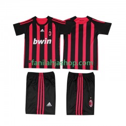 AC Milan Pelipaidat 2009 Retro Kotipelipaita 2008 Lyhythihainen ,Lapset