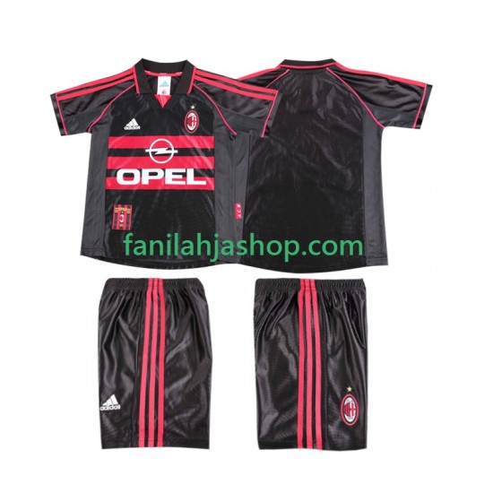 AC Milan Pelipaidat Retro Kolmaspelipaita 1998 1999 Lyhythihainen ,Lapset