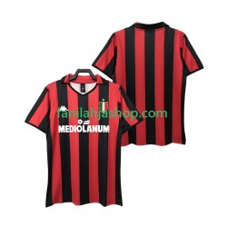 AC Milan Pelipaidat 1988 1989 Retro Kotipelipaita Lyhythihainen ,Miehet