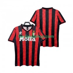 AC Milan Pelipaidat 1993 Retro Kotipelipaita 1994 Lyhythihainen ,Miehet