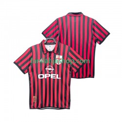 AC Milan Pelipaidat 2000 Retro Kotipelipaita 1999 Lyhythihainen ,Miehet