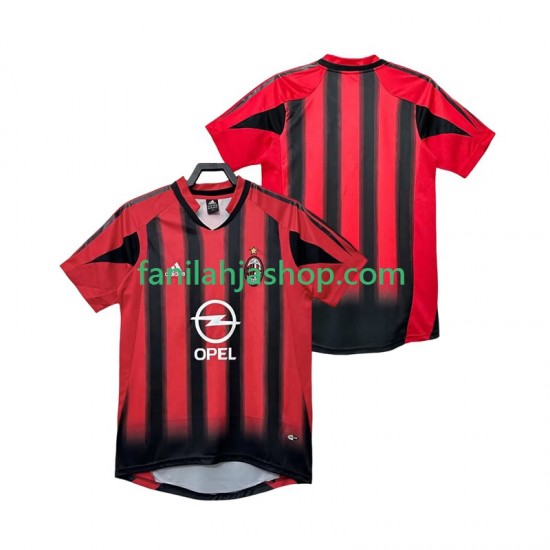 AC Milan Pelipaidat 2005 Retro Kotipelipaita 2004 Lyhythihainen ,Miehet