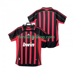 AC Milan Pelipaidat 2007 Retro Kotipelipaita 2006 Lyhythihainen ,Miehet