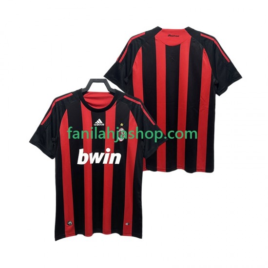 AC Milan Pelipaidat 2009 Retro Kotipelipaita 2008 Lyhythihainen ,Miehet