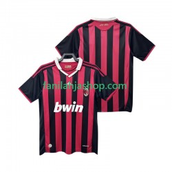AC Milan Pelipaidat 2009 Retro Kotipelipaita 2010 Lyhythihainen ,Miehet