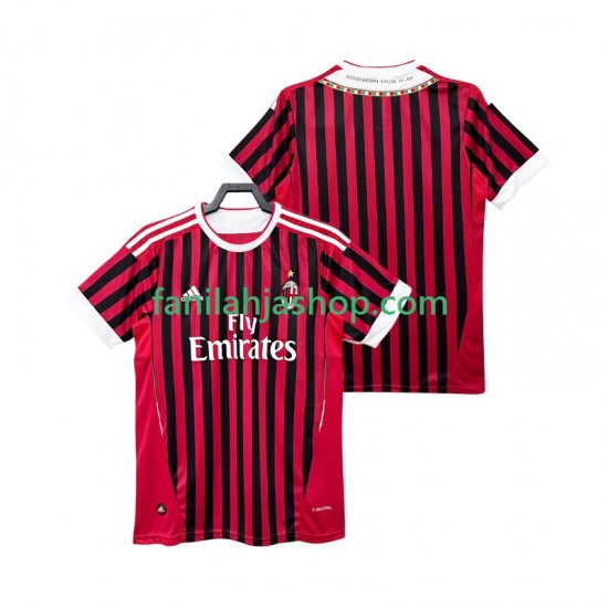 AC Milan Pelipaidat 2012 Retro Kotipelipaita 2011 Lyhythihainen ,Miehet