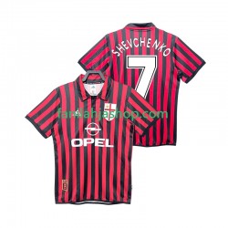 AC Milan Pelipaidat SHEVCHENKO 7 2000 Retro Kotipelipaita 1999 Lyhythihainen ,Miehet
