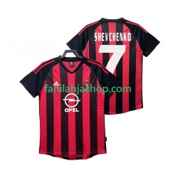 AC Milan Pelipaidat SHEVCHENKO 7 2003 Retro Kotipelipaita 2002 Lyhythihainen ,Miehet