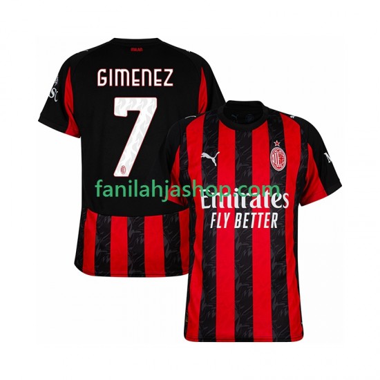 AC Milan Pelipaidat Santiago Gimenez 7 Kotipelipaita 2025-2026 Lyhythihainen ,Miehet