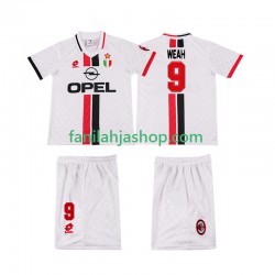 AC Milan Pelipaidat WEAH 8 1996 1997 Retro Vieraspelipaita Lyhythihainen ,Lapset