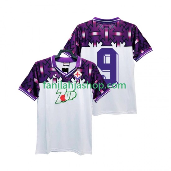 ACF Fiorentina Pelipaidat 9 1992 1993 Retro Vieraspelipaita Lyhythihainen ,Miehet