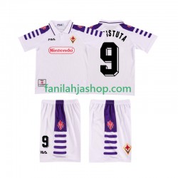 ACF Fiorentina Pelipaidat BASTUTA 9 Retro Vieraspelipaita 1998 1999 Lyhythihainen ,Lapset